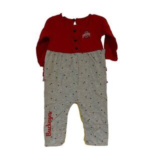 New Ohio State OSU Buckeyes Colosseum Athletics Red One Piece Girl Infant 6-12 M